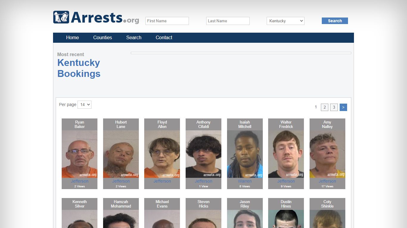 Kentucky Arrests and Inmate Search