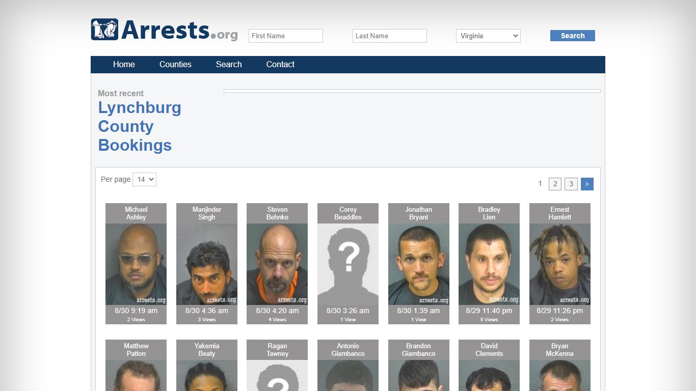 Lynchburg County Arrests and Inmate Search